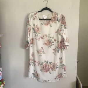Floral shift dress
